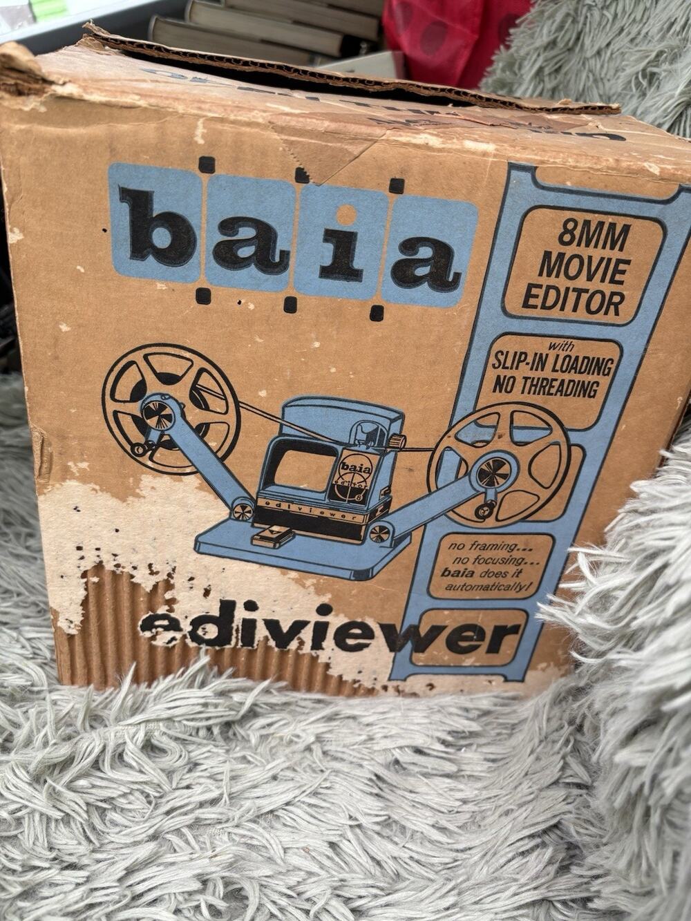 Baia 8mm Ediviewer Home Movie Film Viewer/Editor Vintage